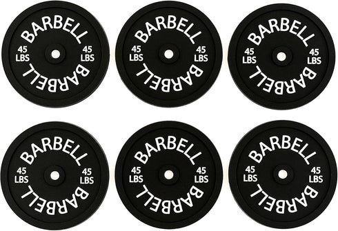 Barbell Bumper Plate Drink Coasters Set of 6, Round Black Silicone Coasters for Drinks, Gym Gifts