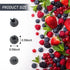 50Pcs Artificial Blueberry, Fake Blueberry Lifelike Blueberries Simulation Blue Berries Fake Fruit for DIY Craft Home