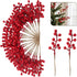 NBGV 50pack Christmas Tree Decorations Artificial Berry Stems Red Berry Picks for