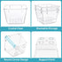 Vtopmart 15 PCS Clear Plastic Drawer Organizers Set, Versatile Storage Bins for Makeup, Kitchen Gadgets, Office