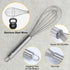 HOTEC 4 Pieces Stainless Steel Whisks Set - Wire Whisk, Balloon Whisk, Egg Beater Kitchen Utensils for Stirring