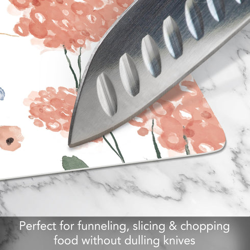 Cut N' Funnel Meadow Designer Flexible Cutting Board Mat, 15"x11.5", Made in the USA