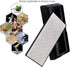 YCAMMIN Double-sided Diamond Sharpening Stone, Knife Sharpener with Honeycomb Surface Plate, Non-slip Base (600/1200