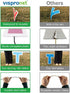 18in Vispronet Heroes Work Here Yard Sign Tall Yard Letters with Stakes & Large Heart, Weather-Resistant Employee