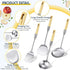 Stainless Steel Kitchen Cooking Utensils Set, Specialty Chinese Wok Utensils with Skimmer, Slotted Spoon, Spatula Turner