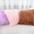 Super Soft Throw Pillow Cover, 20x20 Double Side Faux Fur Cushion Cover, Pink, 1 Piece