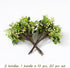 20 Pack 9.8 inch SHACOS Artificial White Berry Stems PCS Fake Berries Branches Spray with Green Leaves Small Berry