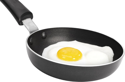 Goodcook Everyday Nonstick Aluminum Mini Frying Pan, 4.6" Round, Black