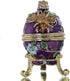 YU FENG Faberge Egg Trinket Boxes Hinged Crystal Jeweled Easter Egg Ornament
