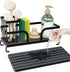 Uninol 9.7" 4.2"x 3.2" Organization,2PCS Sponge Holder for Kitchen Sink,Sink Caddy Organizers with Stone Drying Tray