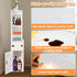 39.37 7.87 7.08 inch ShellKingdom Toilet Paper Holder Stand, Tall & Slim Bathroom Storage Cabinet, Freestanding Corner
