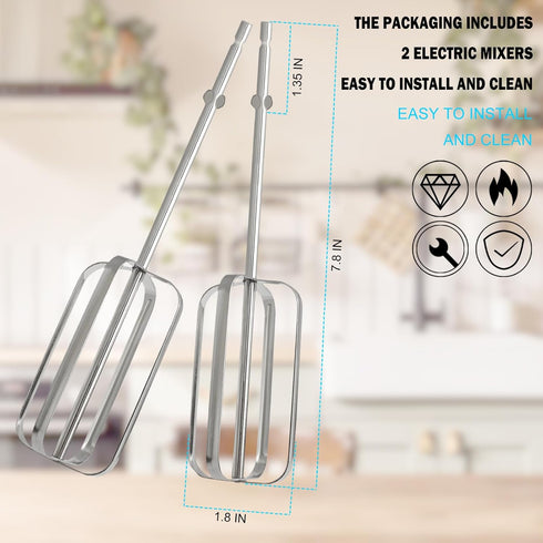 Hand Mixer Beaters Attachments for Hamilton Beach