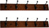 Wall Mount Coat Rack, Coat Hooks, 2 Pack Walnut Wall Hat Hanger