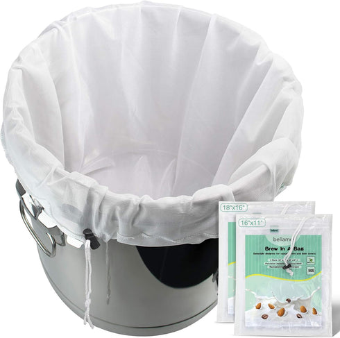Brew Bags Reusable 2 Pack 250 Micron Fine Mesh Bag for Fruit