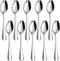 HANSGO 10PCS Stainless Steel Teaspoons, 6.7 Inch Dinner Spoons for Home, Kitchen, or Restaurant