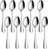 HANSGO 10PCS Stainless Steel Teaspoons, 6.7 Inch Dinner Spoons for Home, Kitchen, or Restaurant