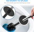 SetSail 3 Packs Toilet Brush, Compact Size Toilet Bowl Brush and Holder Toilet Brushes for Bathroom with Stainless