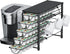 HFHOME Coffee Pod Holder for Counter, Compatible with K-Cups, 70 Capacity Pods Organizer (Black)