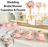 Evelots Teacup Silicone Cupcake Liners for Baking - 48 Pc Set, Oven Safe Non Stick