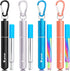 Kynup Reusable Straws, 4 Pack Collapsible Metal Straw, Foldable Stainless Steel Drinking Straw with Case