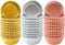 Elcoho 600 Pieces Mini Foil Metallic Cupcake Liners - 1.25 Inch Baking Cups, Gold, Silver, and Rose Gold