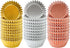 Elcoho 600 Pieces Mini Foil Metallic Cupcake Liners - 1.25 Inch Baking Cups, Gold, Silver, and Rose Gold