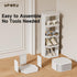 5 Closet, Small Shoe Rack, Tier Plastic Vertical Shoe Rack for Small and Narrow Spaces, Free Standing Shoe Organizer