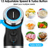 KOIOS 1000W Upgraded Immersion Blender, 12-Speed Handheld 5 in 1 Stick Blender with 304 Stainless Steel Blade, Food