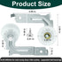 DC93-00634A Dryer Idler Pulley Assembly & 6602-001655 Drum Tensioner Belt, Fit for PS4133825 by Appliancemate