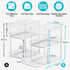 Delamu 2 Sets of 3-Tier Bathroom Under Sink Organizers, Stackable Pantry Storage, Clear Kitchen Cabinet Organizer