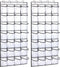REGELETO 2 Pack 28 Pocket Over the Door Shoe Organizer, Hanging Shoe