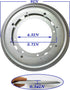 Evadow 2Pack 9" 5/16 750lbs Lazy Susan Hardware, Rotating Bearing Plate Thick, Lazy Susan Turntable Swivel Base