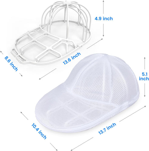 Hat Washer Cage with Mesh Bag, Fit for Adult/Kid's Hat Washer Frame, Dishwasher Hat Rack Protector Organizer Storage 1 Pack by YEENOR