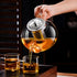 PARACITY 40 OZ Glass Teapot Stovetop, Borosilicate Clear Tea Kettle with Removable Stainless Steel Infuser
