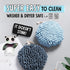 Sophie & Panda Fuzzy Ball Towel Set of 2 - White and Gray Bath Towels for Instant Drying