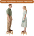 night blooming 5-15 Inch 190lb Plant Stand Indoor, Bamboo & Wood Plant Holders Indoor Stand, No Screws Required Stable