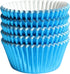 Blue-Foil Cupcake Liners, Standard Sized Paper Baking Cups for Parties and Weddings (Pack of 100)