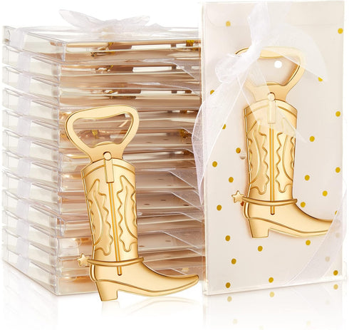 Hortsun 36 Sets Cowboy Boot Bottle Openers Baby Shower Bottle Opener Favors