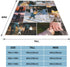 Custom Blankets with Photos Collage - Personalized Throw Blankets with Picture and Text, 40x50 Inch, 9 Photos