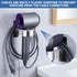 Wall Mounted Hair Dryer Holder, Stainless Steel Hair Tool Organizer, Adhesive Hairdryer Storage for Bathroom