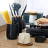Ceramic Kitchen Utensil Holder for Countertop - Matte White, Space Saving Compact Rack for Cooking Utensils (#1)