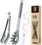 Silicone Spaghetti Spoon & Pasta Tong With Pasta Measurer, 3 Pack of