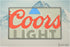 Coors Light Bar Mat 18x12 inches, Non-Slip Rubber Backing for Home Bar, Coffee Maker, and Pet Bowl