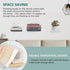 4-Pack STORAGE MANIAC Floating Book Shelves for Wall Mounted Invisible Floating Bookshelves Heavy-Duty Steel Hidden