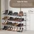 3-Tier 916 Closet, Simple Houseware Shoe Rack Storage Organizer, Grey Space-Saving Shoe Shelf, Holds Pairs, Sturdy