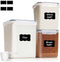 ComSaf Flour Sugar Storage Containers Set of 3 (5.2L/5.5Qt) (2.5L/2.6Qt*2), Large Airtight