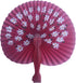 30 Pcs 3.5" Mini Chinese Oriental Handheld Floral Folding Paper Fans - Bulk Assortment for Wedding Birthday Party Favors