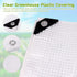 NoderLoya 16Mil Grommets 10ft*20ft) Greenhouse Cover,Clear Greenhouse Plastic Covering, Thickness Heavy Duty Clear tarp