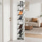 SMILHELTD Vertical Shoe Rack 8 Tiers Narrow Clear Sneaker Storage Holder Luxurious