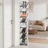 SMILHELTD Vertical Shoe Rack 8 Tiers Narrow Clear Sneaker Storage Holder Luxurious